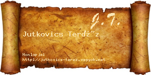Jutkovics Teréz névjegykártya